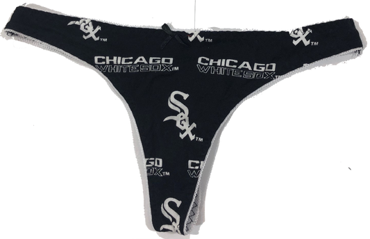 Concepts Sport Chicago White Sox Women's Black All Over Print Thong
