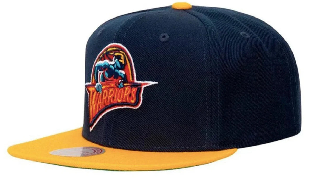 Men's Golden State Warriors Mitchell & Ness 2 Tone 2.0 Snapback Hat