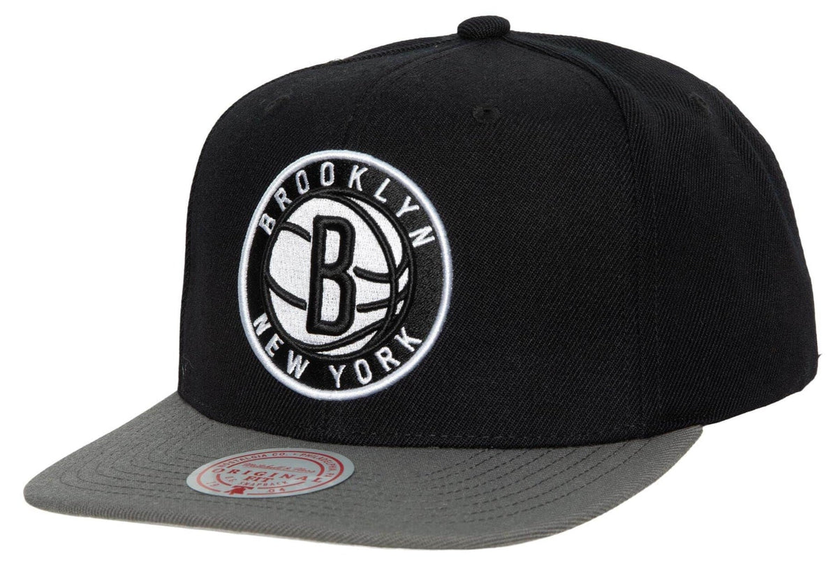 Men's Brooklyn Nets 2-Tone 2.0 Snapback Hat By Mitchell & Ness