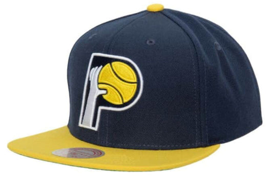 Mens NBA Indiana Pacers 2-Tone HWC 2.0 Snapback Hat By Mitchell And Ness
