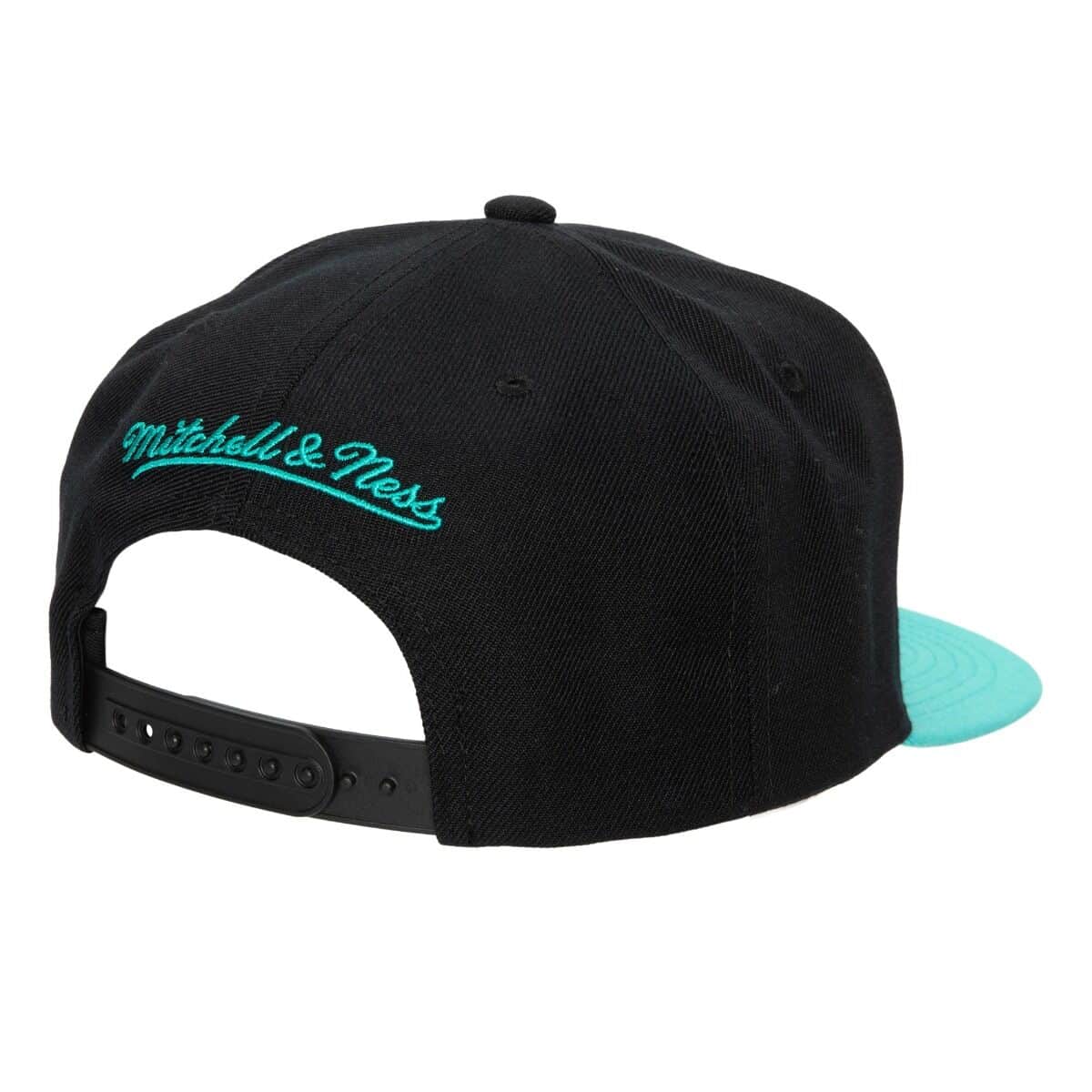 San Antonio Spurs HWC Team Script 2.0 Black Mitchell & Ness Snapback Hat