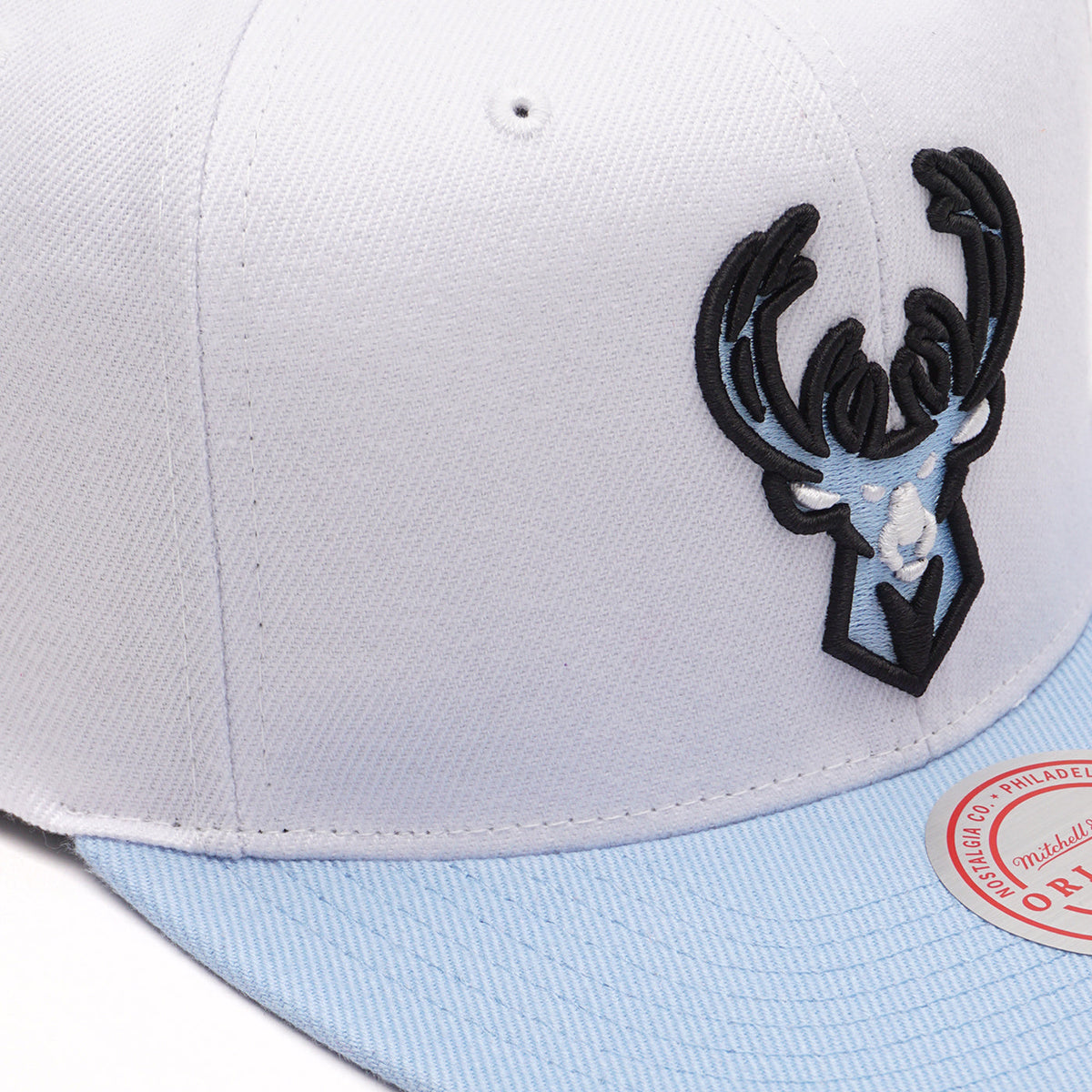 Men's Milwaukee Bucks Mitchell & Ness University Home 2 Tone Snapback Hat