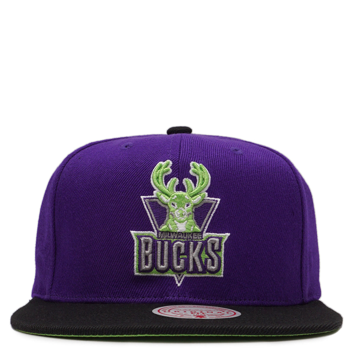 Men's Milwaukee Bucks Mitchell & Ness Hardwood Classics Reload 2.0 Snapback Hat - Purple/Black