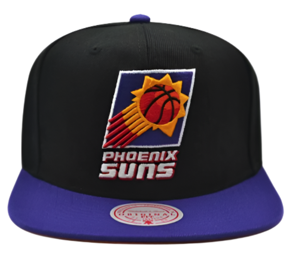Men's Mitchell & Ness Phoenix Suns Basic Core Black/Purple Adjustable Snapback Hat