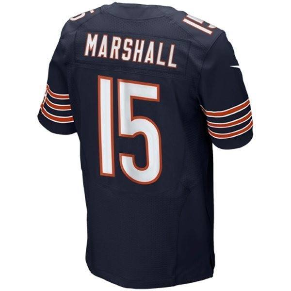 Men's Brandon Marshall Navy Chicago Bears Nike Vapor Elite Jersey