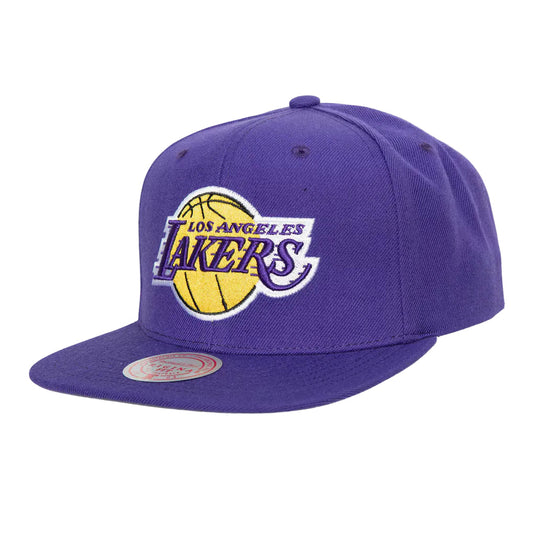 Mens NBA Los Angeles Lakers Purple Team Ground 2.0 Snapback Hat By Mitchell And Ness