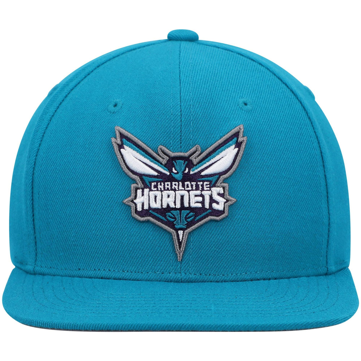 Men's Mitchell & Ness Teal Charlotte Hornets Ground 2.0 Snapback Hat