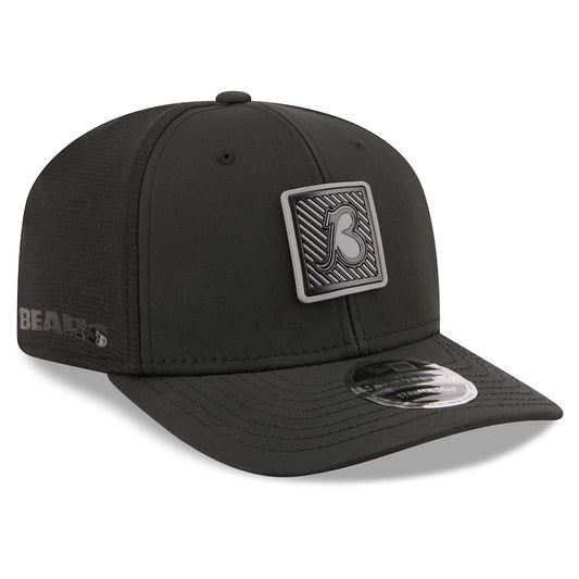 Men's Chicago Bears New Era Black 2026 NFL Training Camp 9SEVENTY Adjustable Hat- B Logo