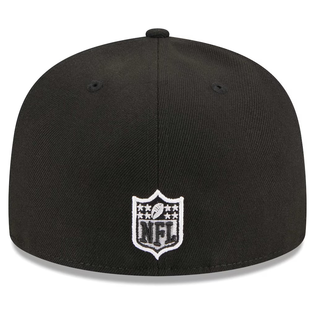 Men's New Era Black Chicago Bears Main Patch 59FIFTY Fitted Hat