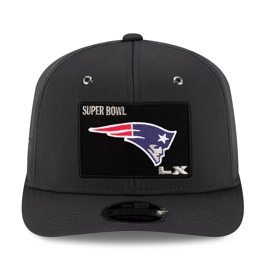 New England Patriots New Era Super Bowl LX Opening Night 9SEVENTY Adjustable Hat - Charcoal