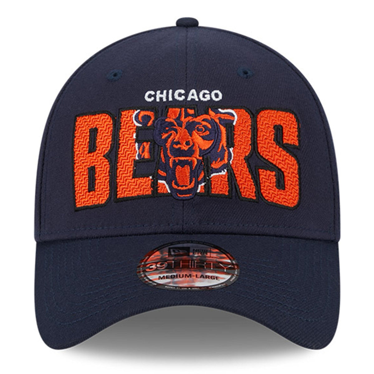 Men's Chicago Bears New Era Navy 2023 NFL Draft 39THIRTY Flex Hat