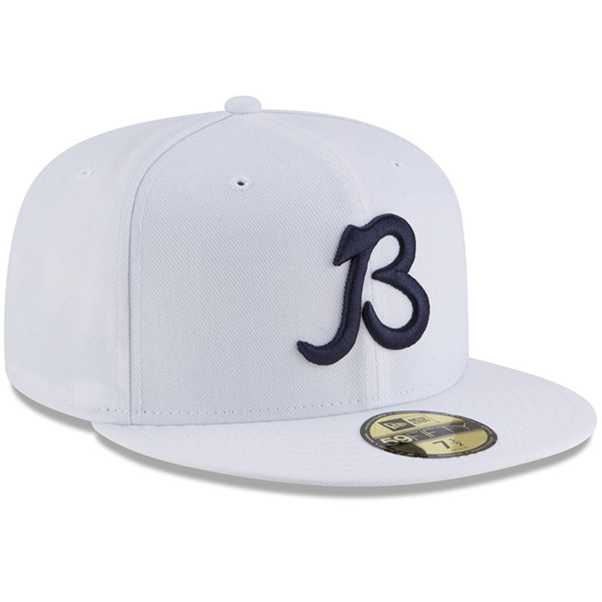 Chicago Bears New Era Optic White Gridiron Traditions B 59FIFTY Fitted Hat