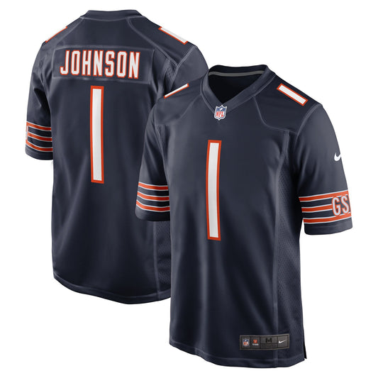 Child Jaylon Johnson Chicago Bears Navy Nike Game Jersey