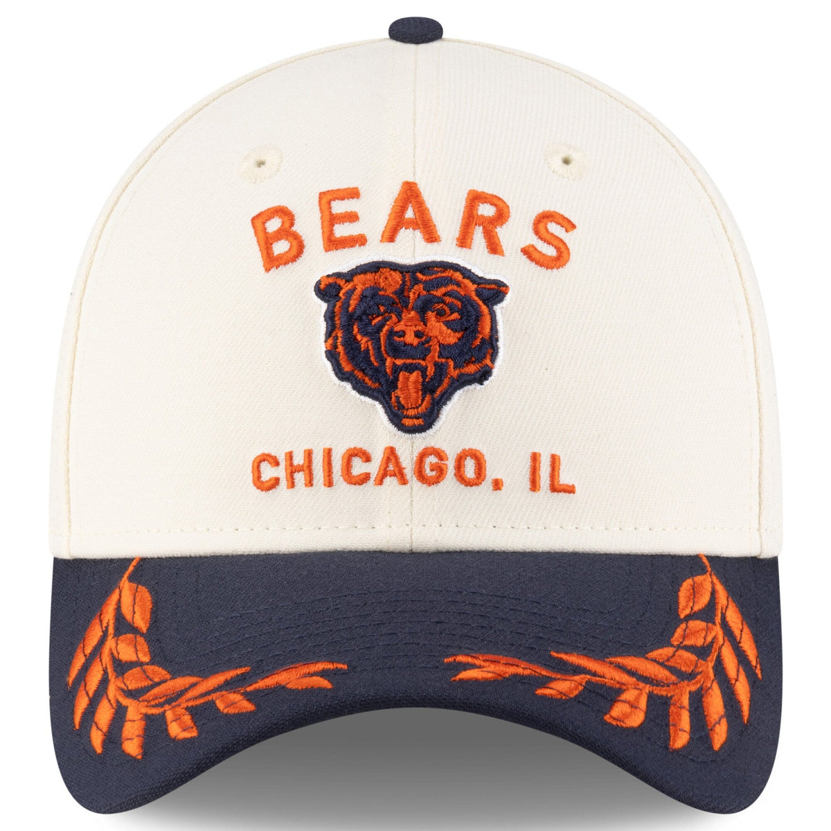 Men's Chicago Bears New Era 2025 NFL Draft Chrome 39THIRTY Flex Fit Hat