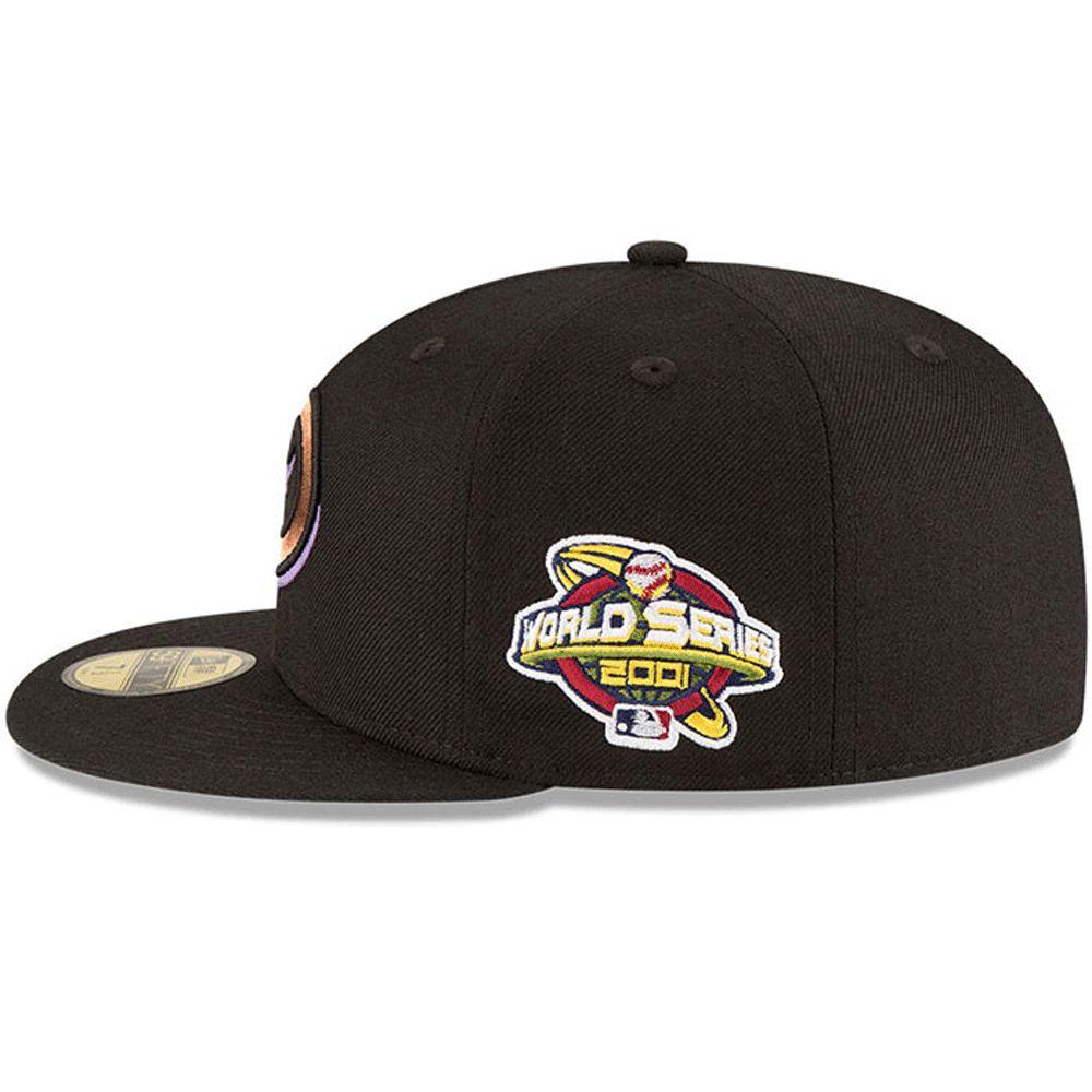 Men's Arizona Diamondbacks New Era Black 2001 World Series Wool 59FIFTY Fitted Hat