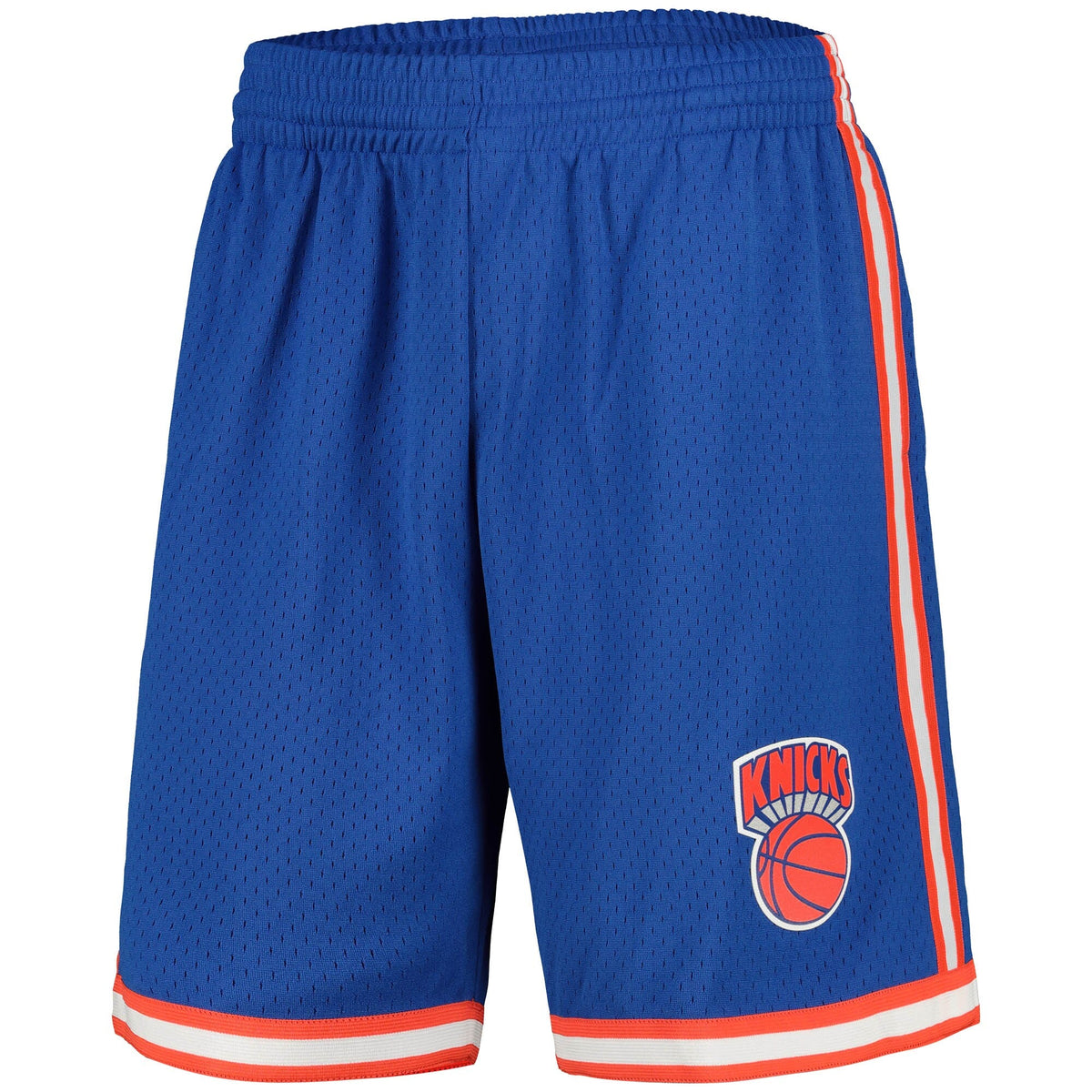 Men's New York Knicks Hardwood Classics Royal Blue 1991/92 Road Swingman Shorts By Mitchell & Ness