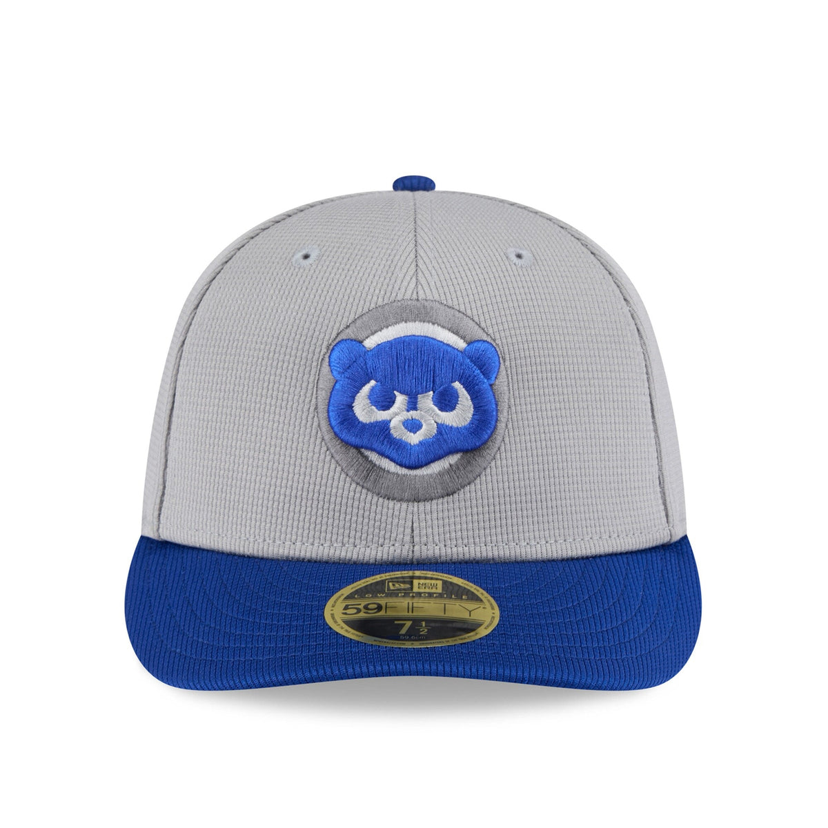 Chicago Cubs New Era 2025 MLB Batting Practice Graphite/Royal Low Profile 59FIFTY Fitted Hat
