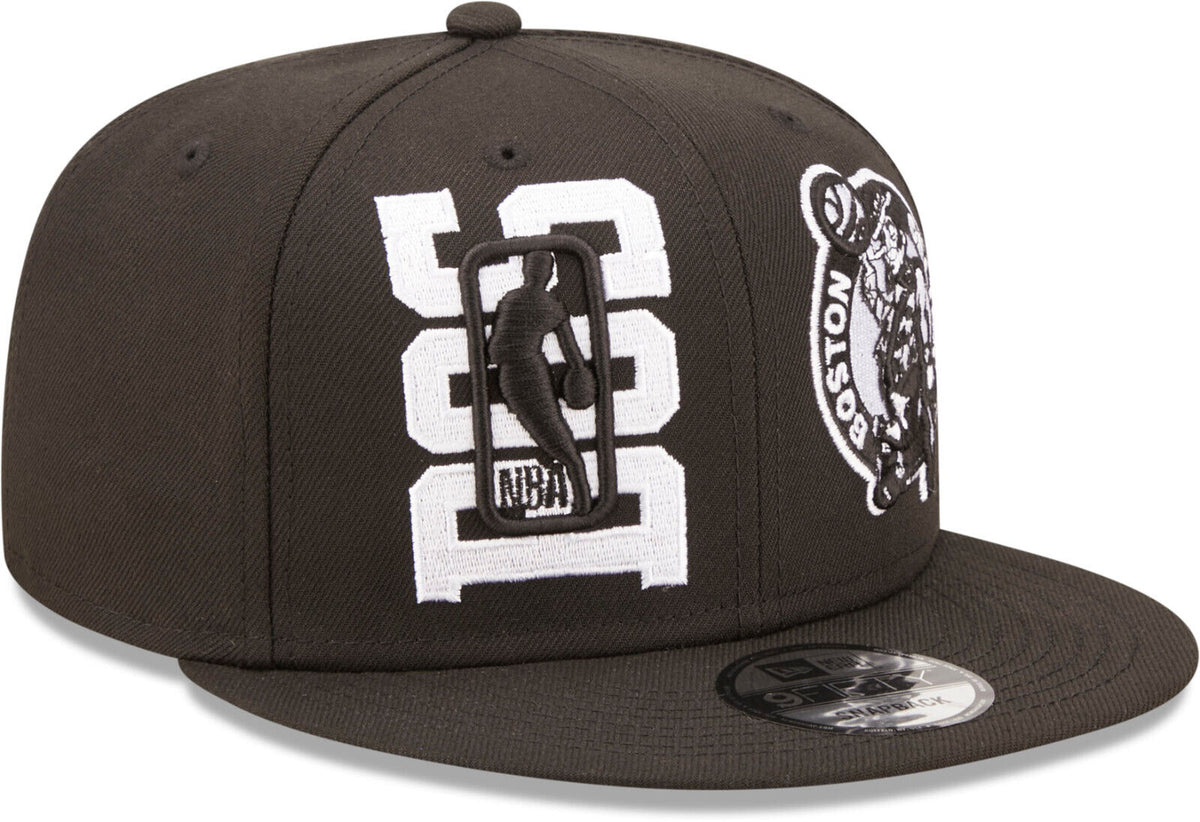 Boston Celtics New Era Black 2022 NBA Draft 9FIFTY Snapback Hat