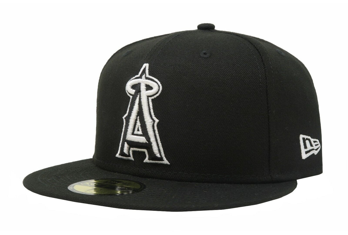 Anaheim Angels Black Basic 59Fifty Fitted Hat