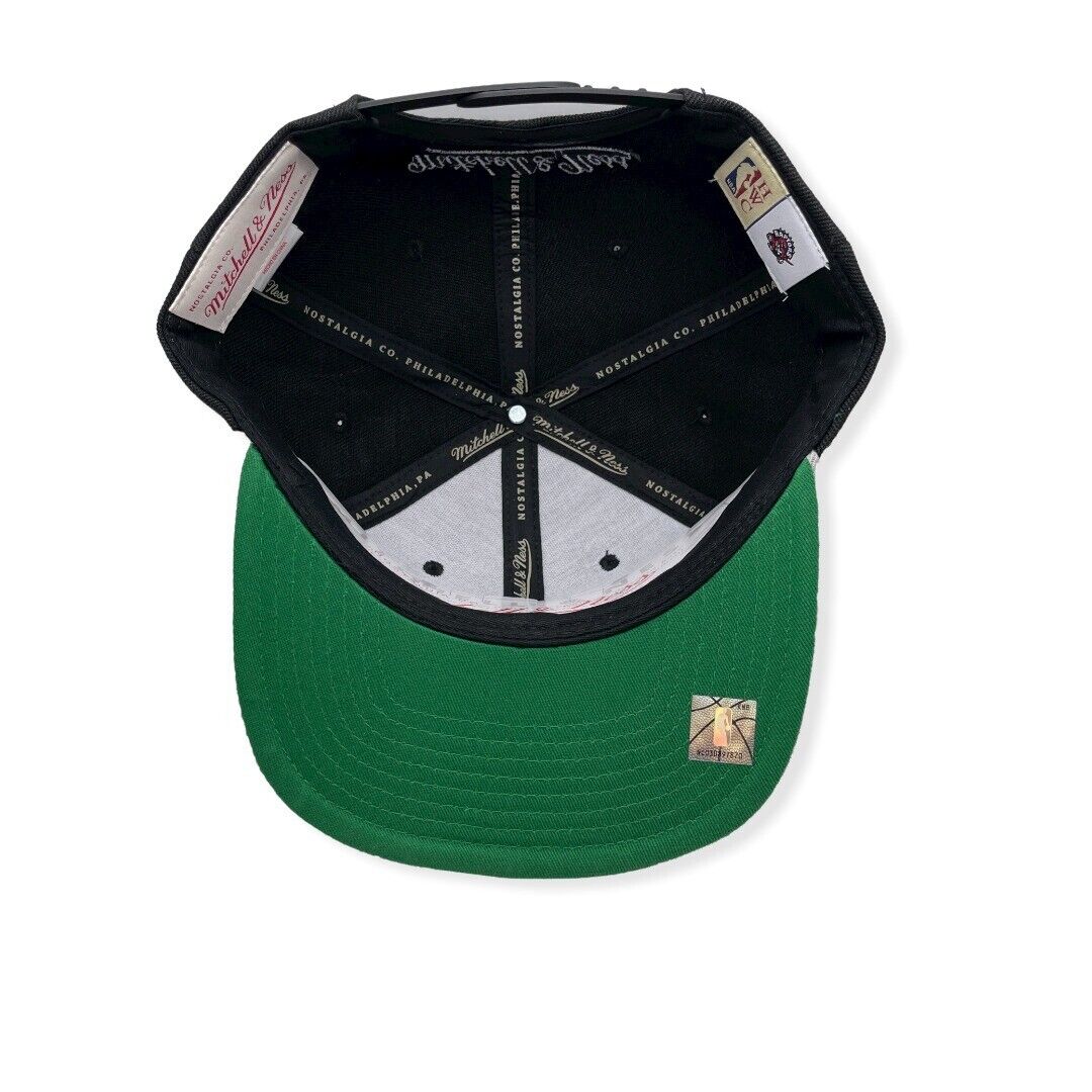 Men's Toronto Raptors NBA Core Basic Script 2 Tone Black/Gray Mitchell & Ness Snapback Hat