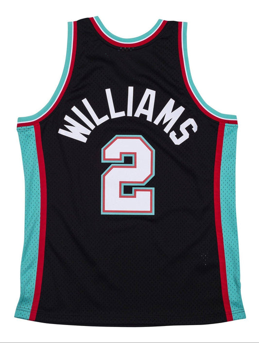 Men's Memphis Grizzlies Jason Williams Mitchell & Ness Black 2001-02 Hardwood Classics Swingman Jersey