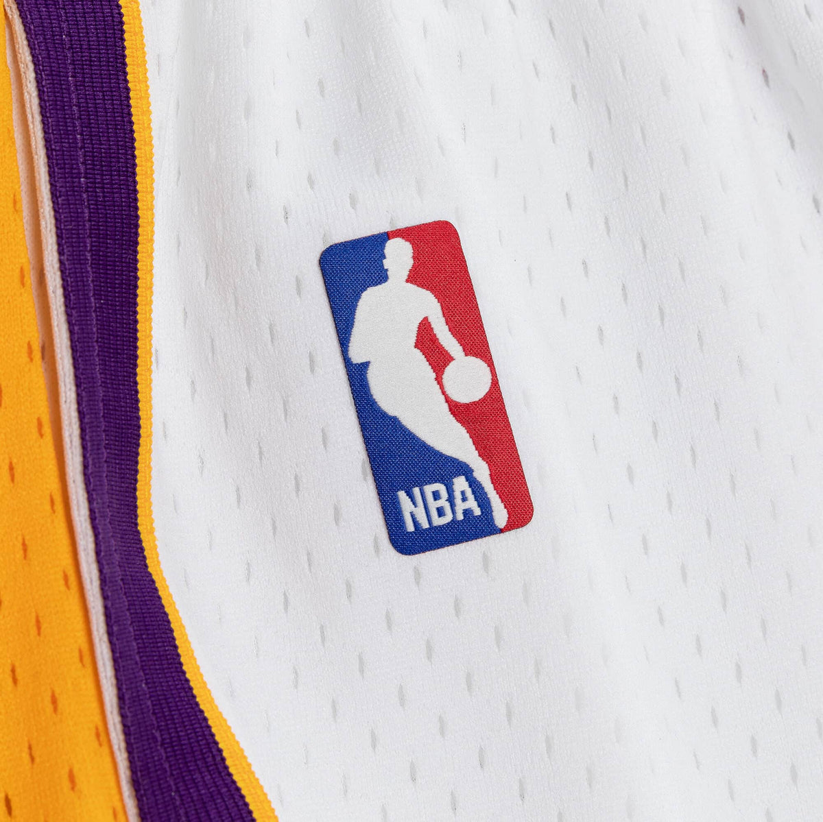 Los Angeles Lakers Mitchell and Ness Hardwood Classics 2009-2010 Home White Swingman Shorts