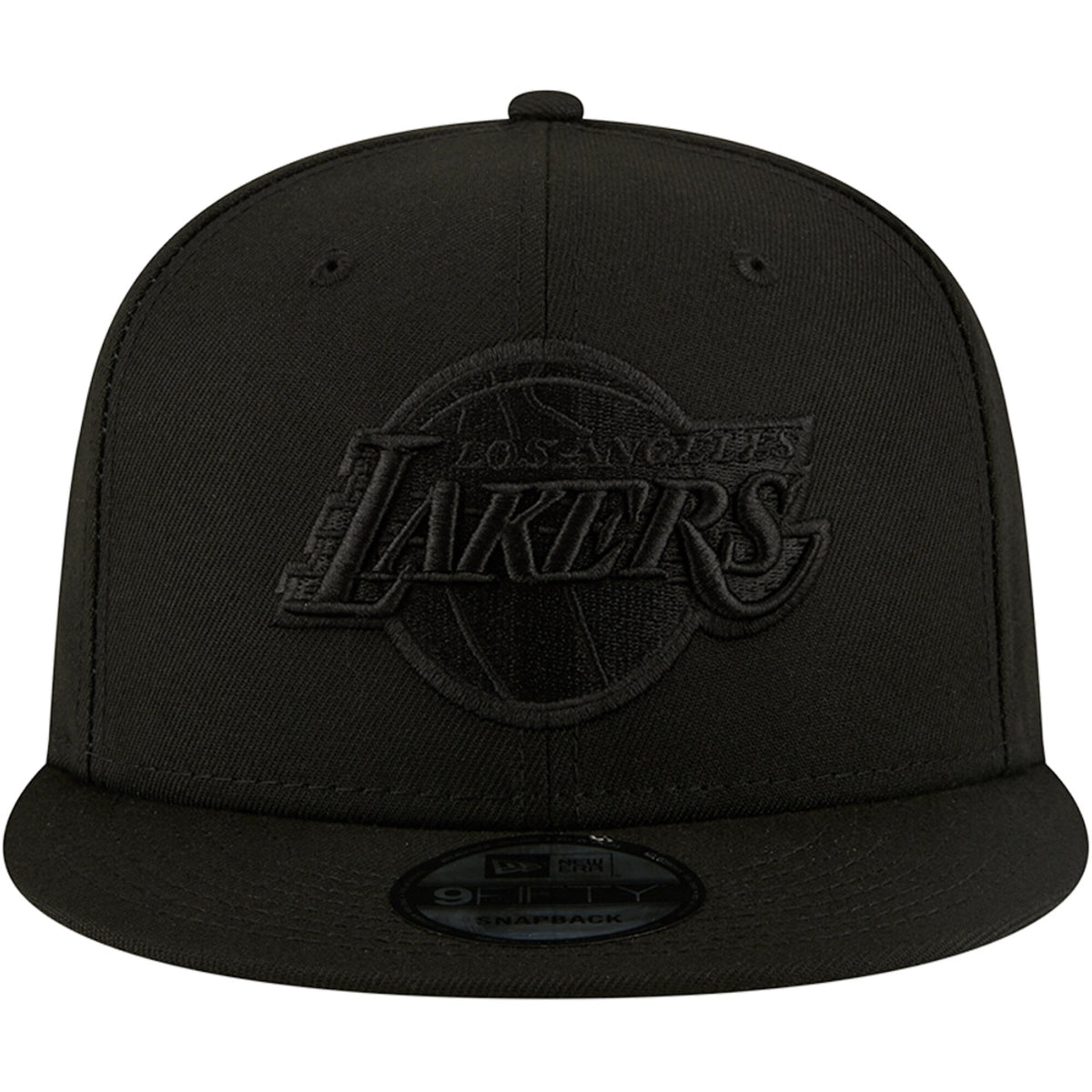 Men's Los Angeles Lakers New Era Black On Black Color Pack 9FIFTY Snapback Hat