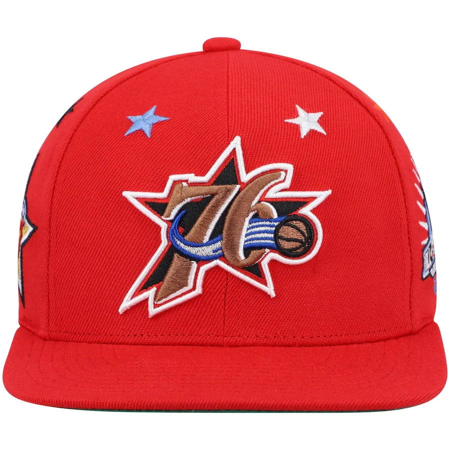 Philadelphia 76ers NBA 97 All Star Star HWC Green Mitchell & Ness Snapback Hat