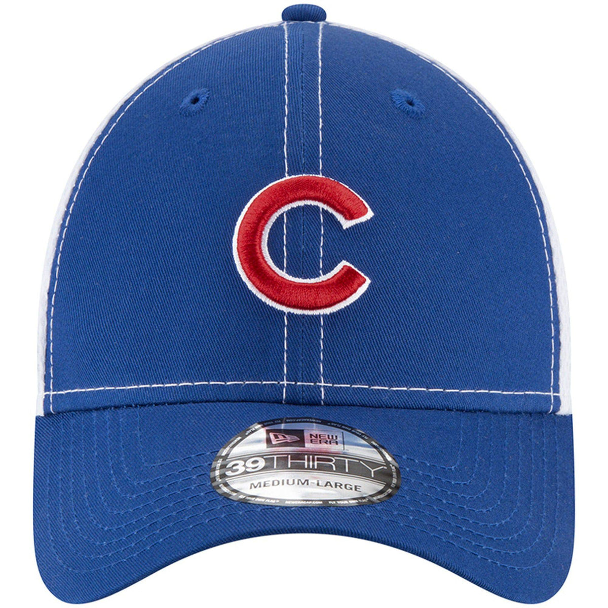 Men's Chicago Cubs New Era Royal/White Semester Neo 39THIRTY Flex Hat