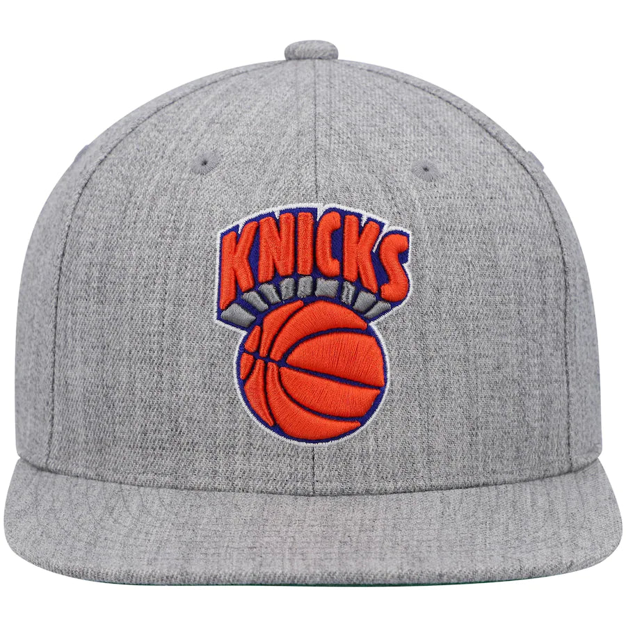 New York Knicks HWC Gray Heathered 2.0 Mitchell & Ness Snapback Hat