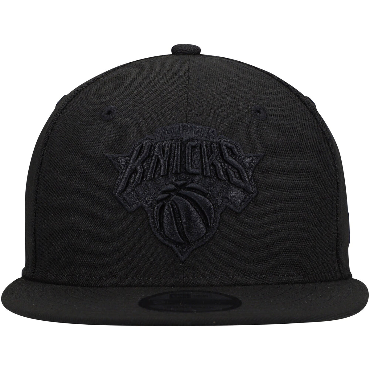 Men's New York Knicks New Era Black On Black Color Pack 9FIFTY Snapback Hat