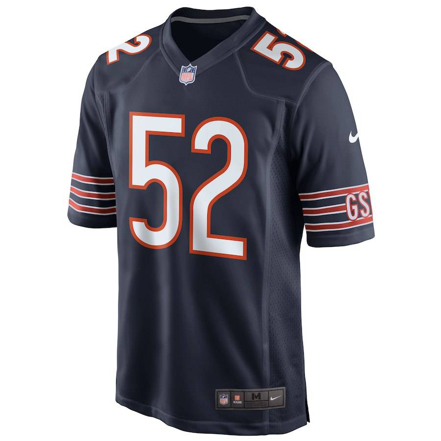 Chicago Bears Khalil Mack Mens Nike Navy Replica Game Jersey