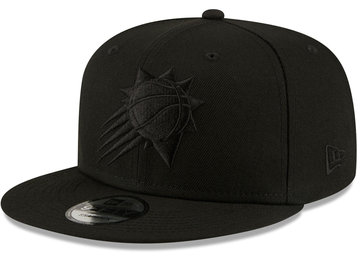 Men's Phoenix Suns New Era Black On Black Color Pack 9FIFTY Snapback Hat
