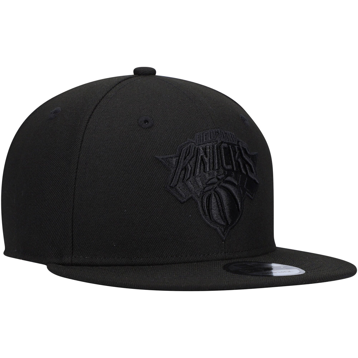 Men's New York Knicks New Era Black On Black Color Pack 9FIFTY Snapback Hat