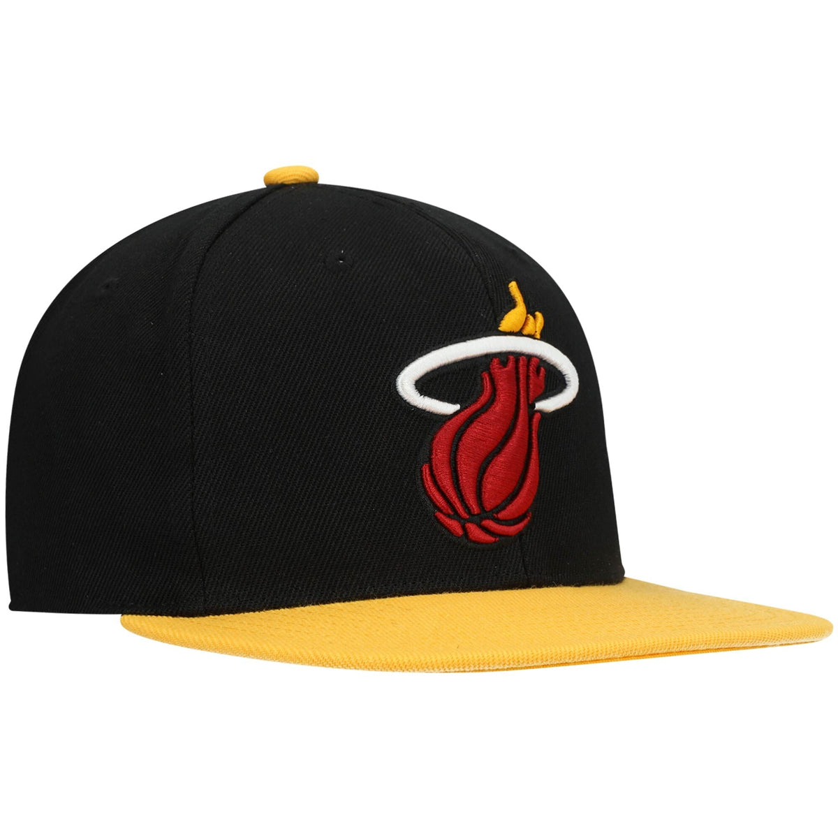 Miami Heat Mitchell & Ness Core Basic Snapback Hat - Black
