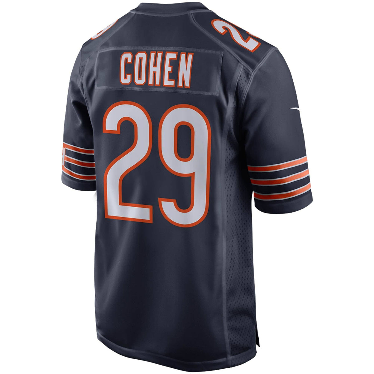 Men's Chicago Bears Tarik Cohen Nike Navy 100th Season Game Jersey