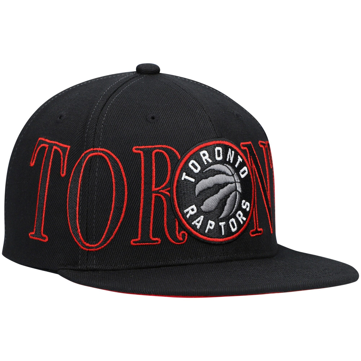Men's Mitchell & Ness Black Toronto Raptors Winner Circle Snapback Hat