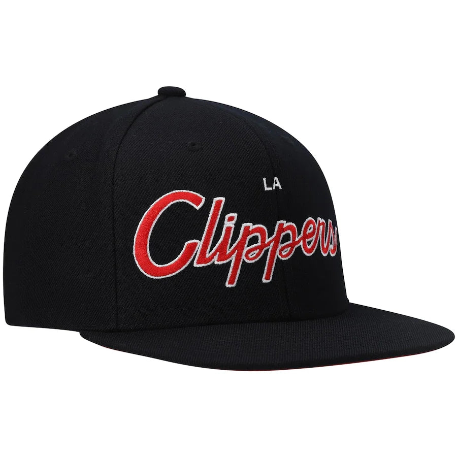 Los Angeles Clippers Team Script 2.0 Mitchell & Ness Snapback Hat