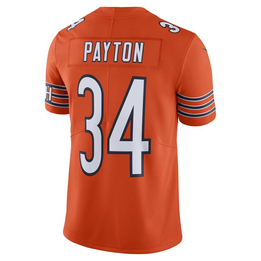 Men's Chicago Bears Walter Payton Nike Orange Alternate Vapor Untouchable Limited Retired Player Jersey