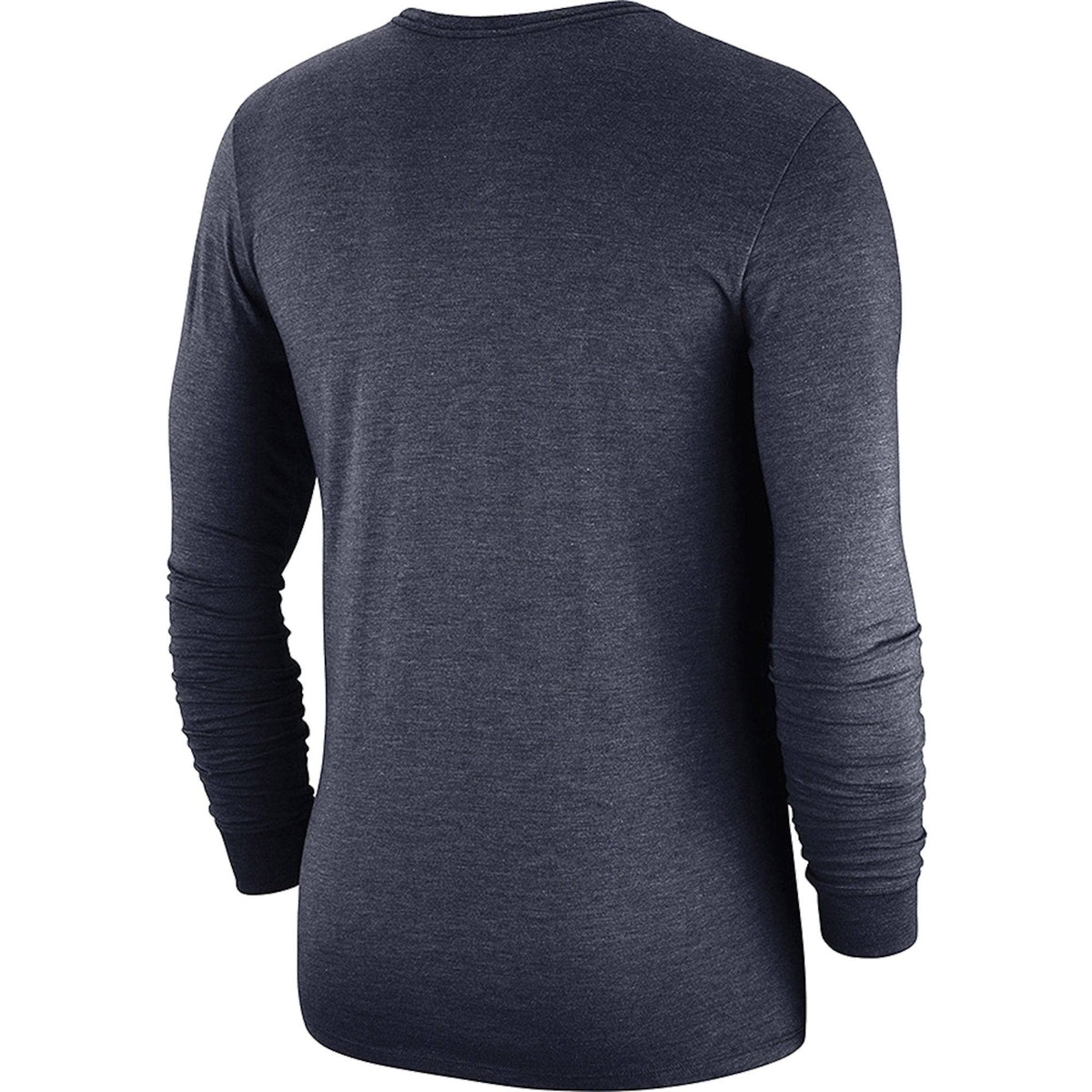 Men's Chicago Bears Nike Navy Fan Gear Crackle Historic Tri-Blend Long Sleeve T-Shirt