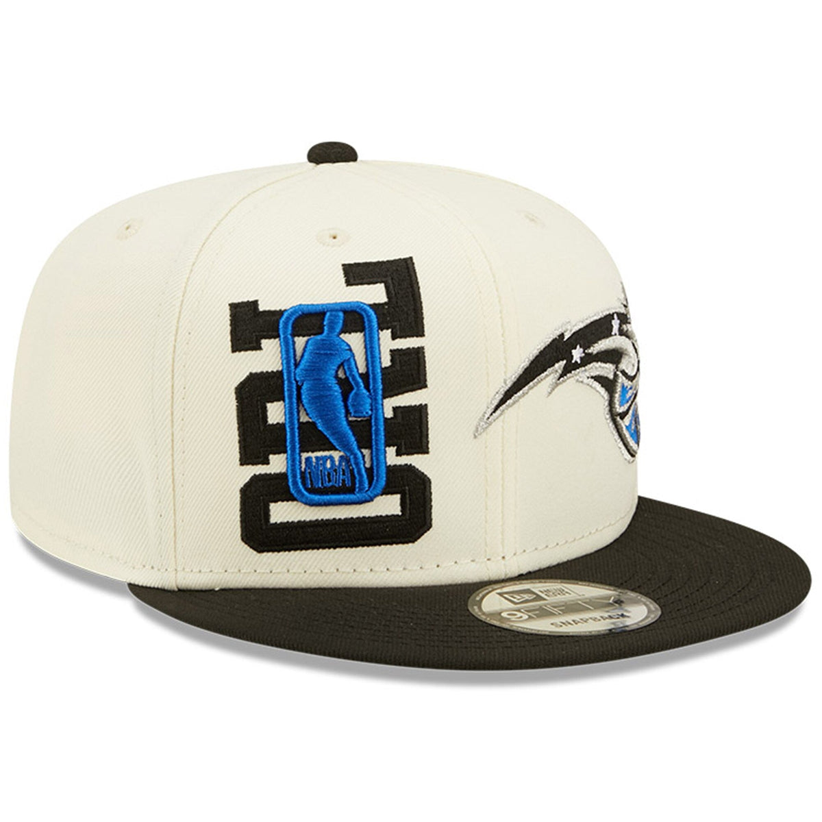 Orlando Magic New Era 2022 NBA Draft 9FIFTY Snapback Adjustable Hat - Cream/Black