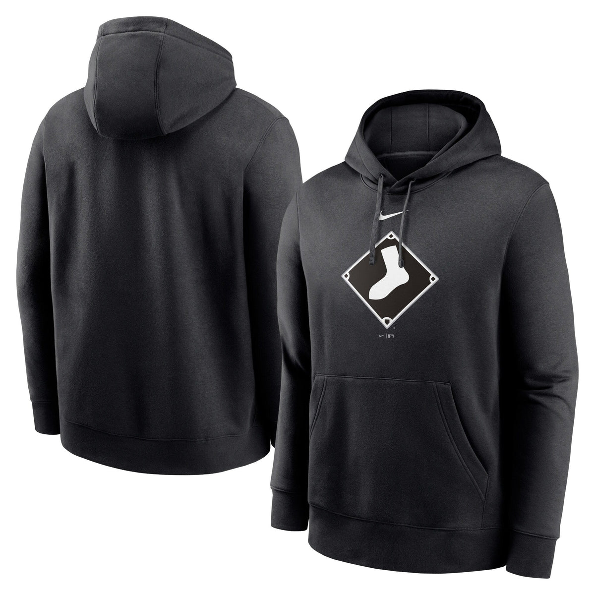 Chicago White Sox Nike Alternate Logo Club Pullover Hoodie - Black
