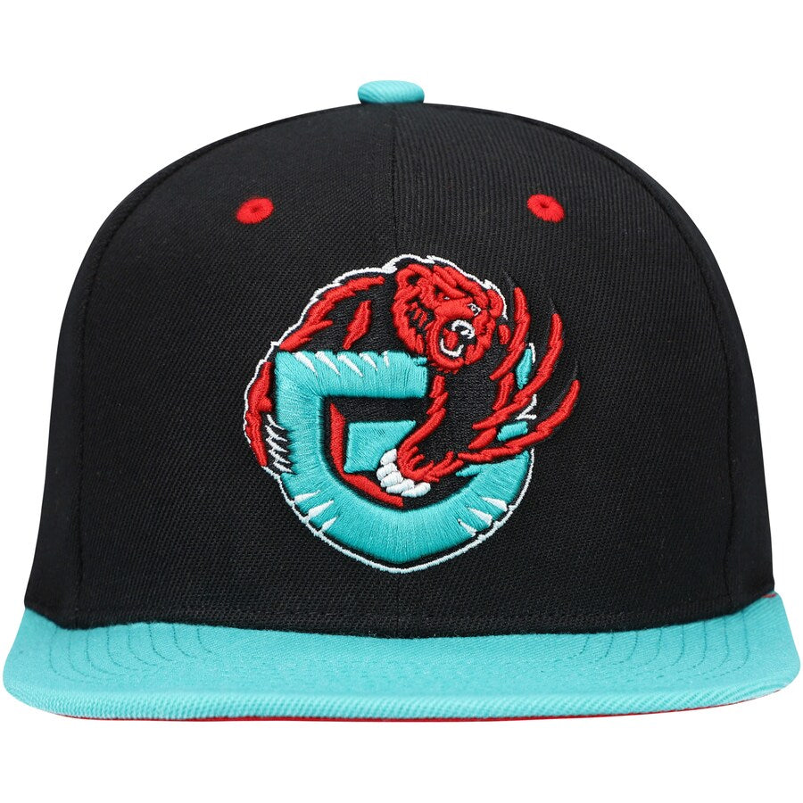 Men's Mitchell & Ness Black/Turquoise Vancouver Grizzlies Hardwood Classics Reload 2.0 Snapback Hat
