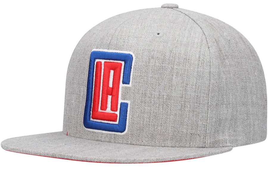 Los Angeles Clippers Gray Heathered 2.0 Mitchell & Ness Snapback Hat