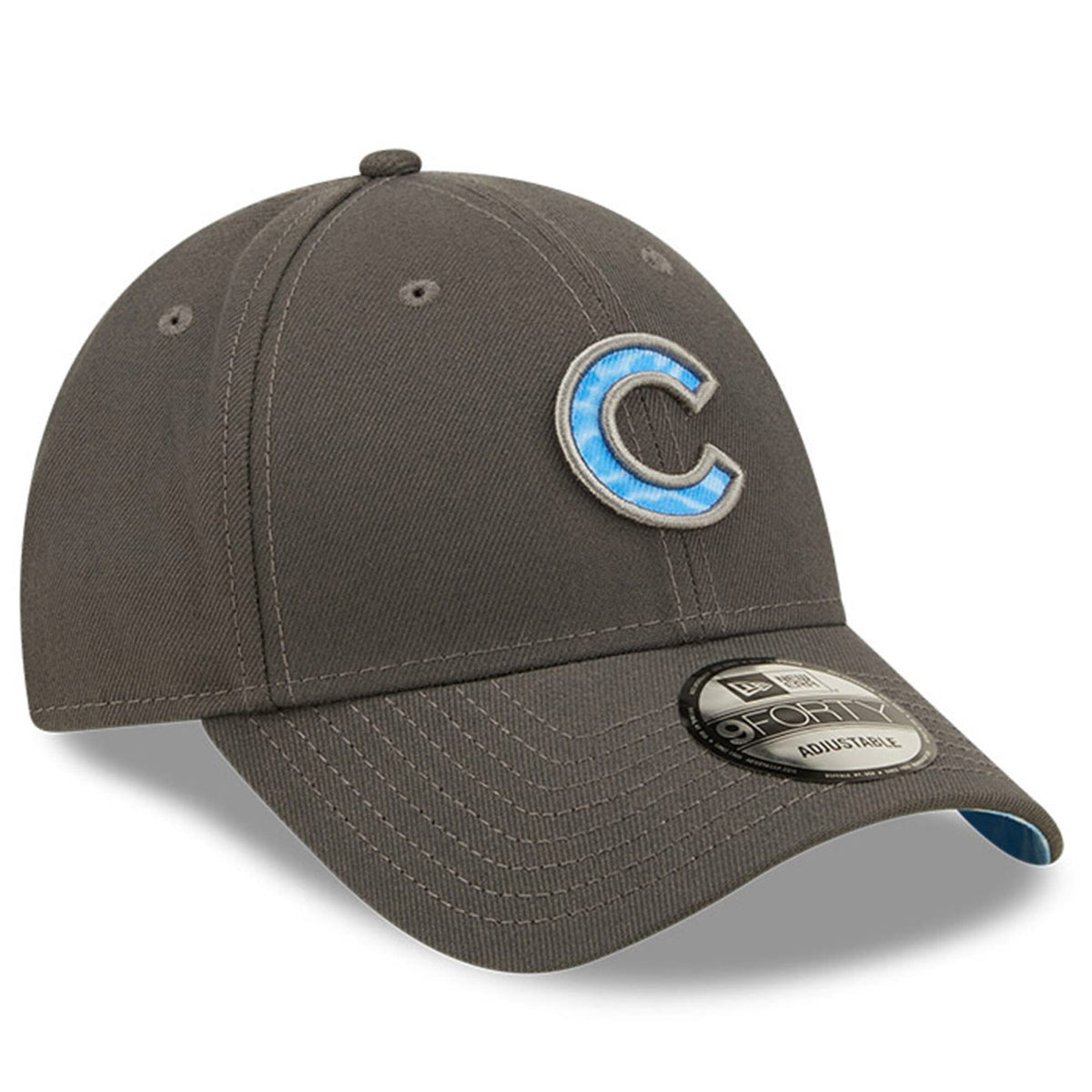 Men's Chicago Cubs New Era Graphite 2022 Father's Day 9FORTY Adjustable Hat