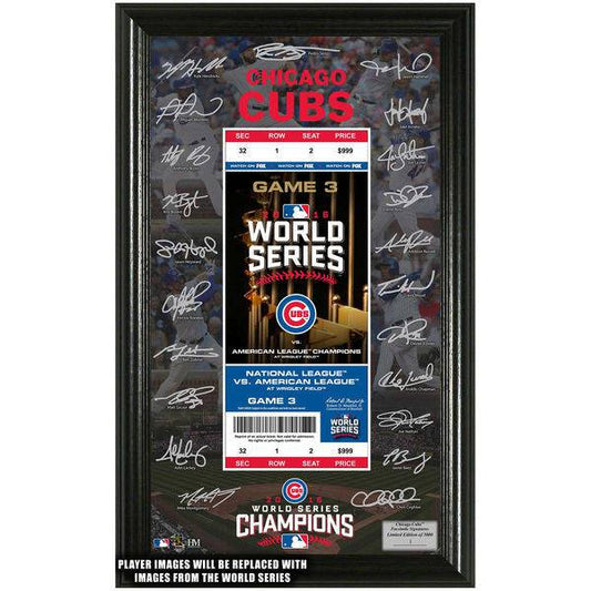Chicago Cubs 2016 World Series Champions Signature Ticket