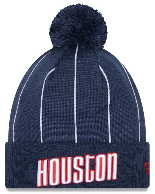 Houston Rockets '21 NBA City Edition New Era Navy Cuffed Knit Hat