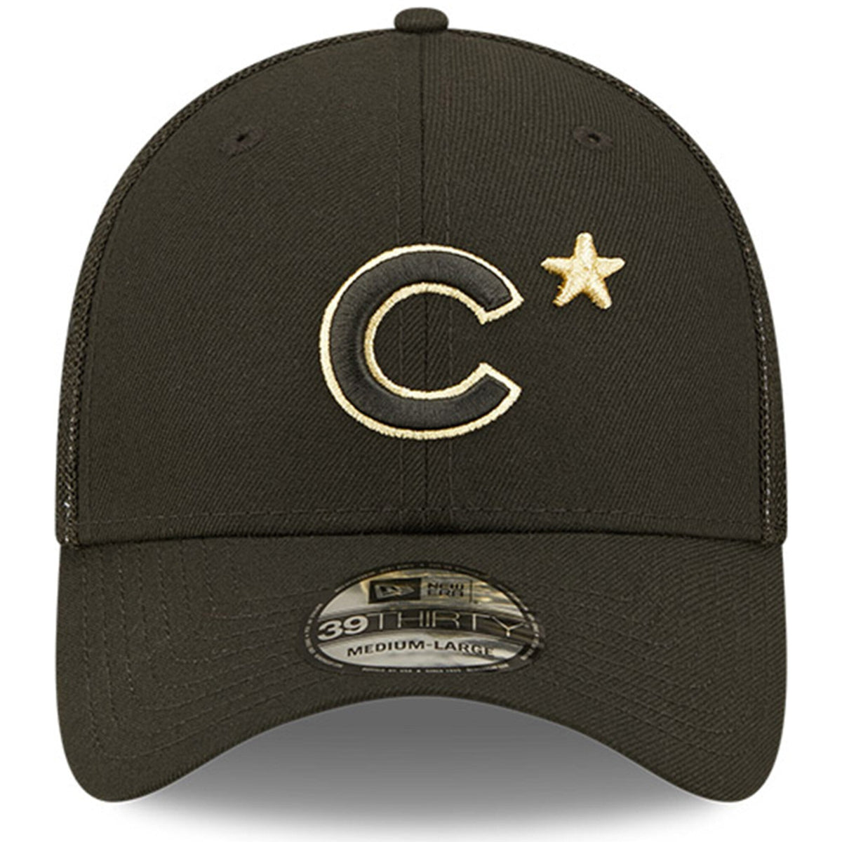 Chicago Cubs New Era 2022 All Star Game Black/Gold 39THIRTY Flex Fit Hat