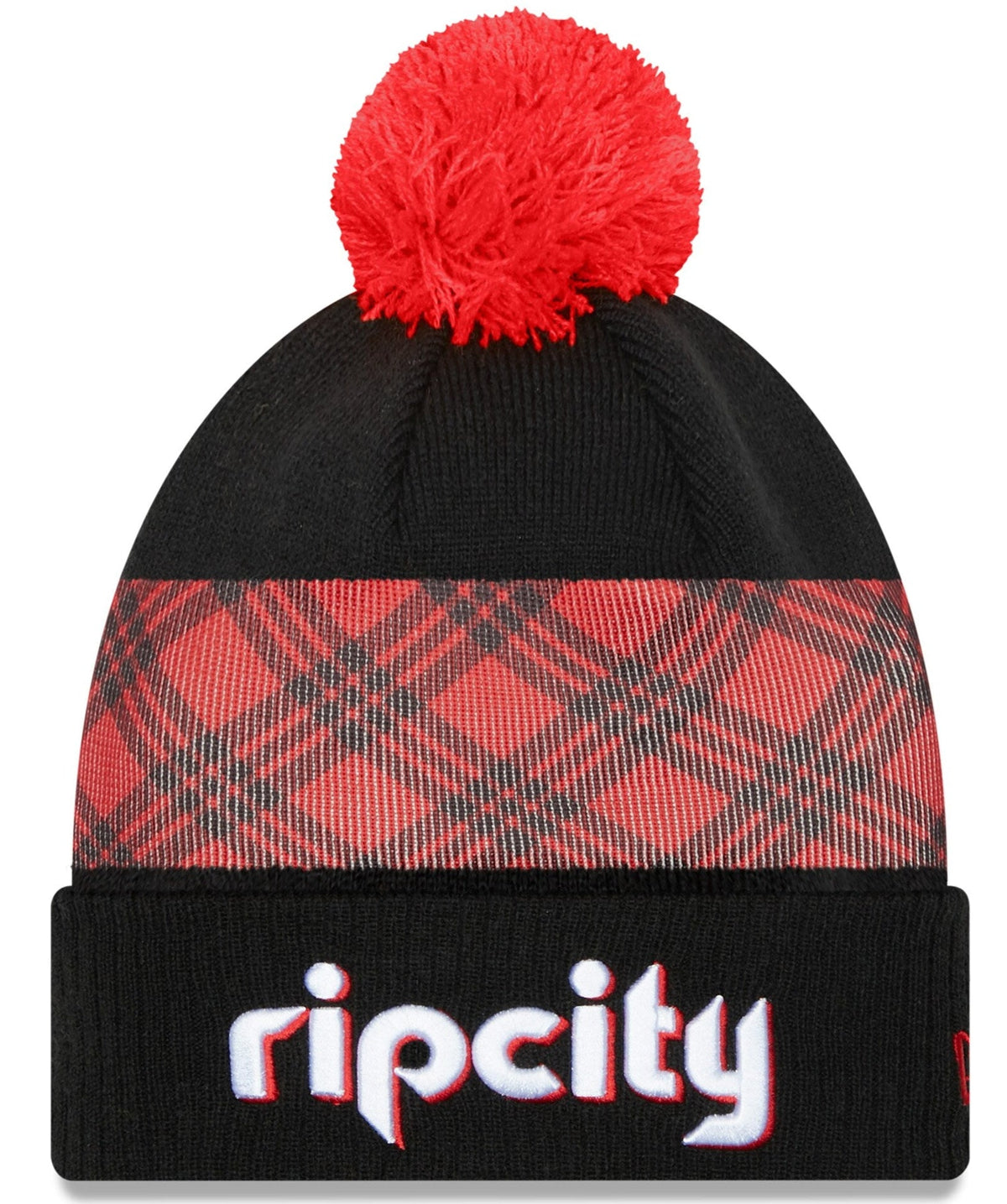 Portland Trail Blazers '21 NBA City Edition New Era Black Cuffed Knit Hat