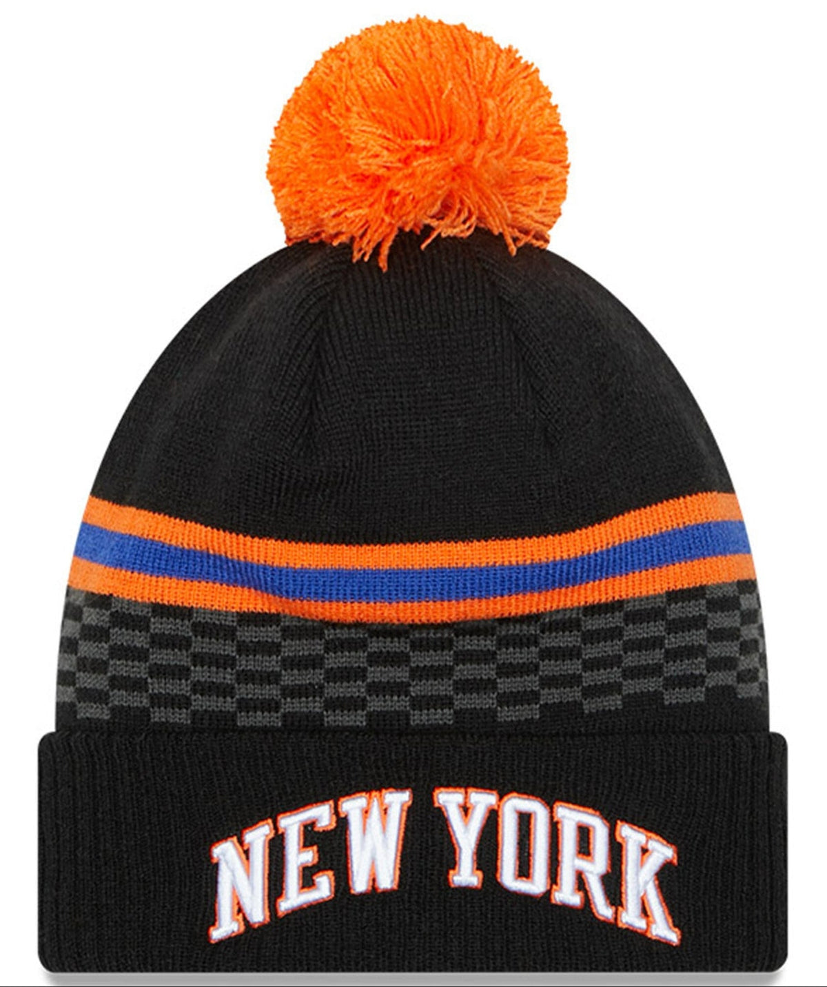 New York Knicks '21 NBA City Edition New Era Black Cuffed Knit Hat